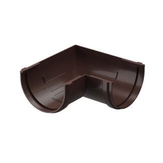 Угол желоба Docke Premium шоколадный 90° 135х250х250 мм