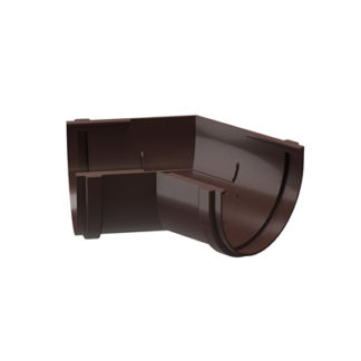 Угол желоба Docke Premium шоколадный 135° 200х125х125 мм