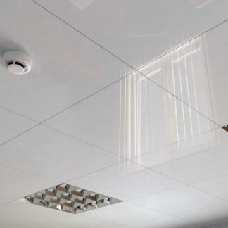 Потолок кассетный Cesal C01 Жемчужно-Белый Глянцевый 600x600 мм